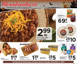 Catalogue Hornbacher's from 10/28/2020