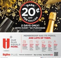 Catalogue HyVee 2-Day Fuel Saver Sale 2021 from 01/02/2021