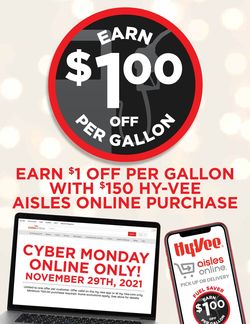 Catalogue HyVee CYBER MONDAY 2021 from 11/29/2021