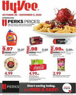 Catalogue HyVee from 10/30/2023