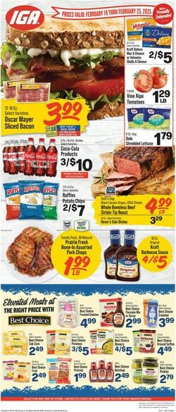 Catalogue IGA from 02/19/2025