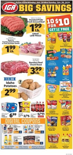 Catalogue IGA from 01/20/2020