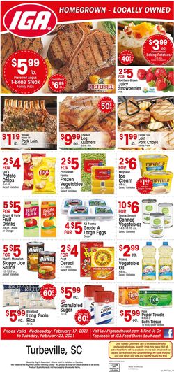 Catalogue IGA from 02/17/2021