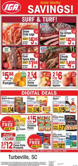 Catalogue IGA from 10/18/2023
