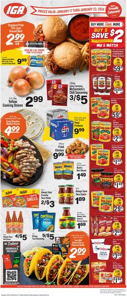 Catalogue IGA from 01/17/2024