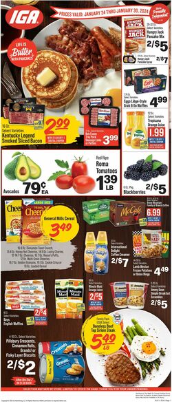Catalogue IGA from 01/24/2024
