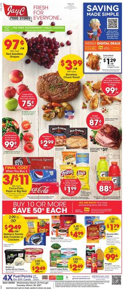 Catalogue Jay C Food Stores from 03/24/2021