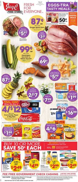 Catalogue Jay C Food Stores - Easter 2021 from 03/31/2021