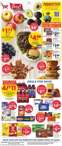 Catalogue Jay C Food Stores Halloween 2021 from 09/29/2021