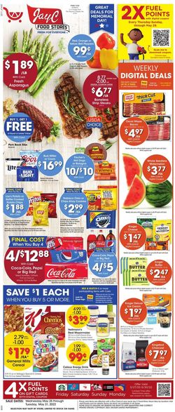 Catalogue Jay C Food Stores from 05/25/2022