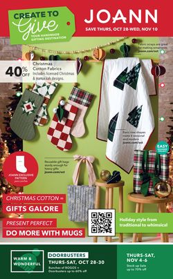 Catalogue Jo-Ann HOLIDAY 2021 from 10/28/2021