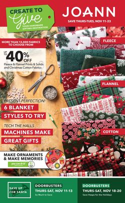 Catalogue Jo-Ann HOLIDAY 2021 from 11/11/2021