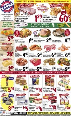 Catalogue Karns Quality Foods THANKSGIVING 2021 from 11/23/2021