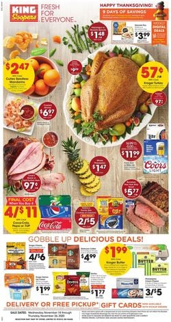 Catalogue King Soopers Thanksgiving ad 2020 from 11/18/2020