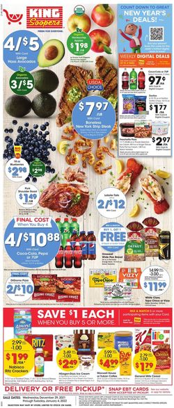 Catalogue King Soopers from 12/29/2021