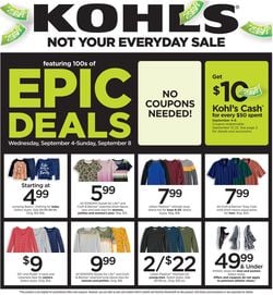 Catalogue Kohl's from 09/04/2019