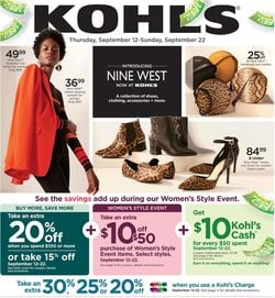 Catalogue Kohl's from 09/12/2019