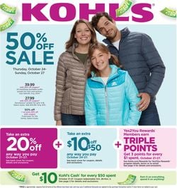 Catalogue Kohl's from 10/24/2019