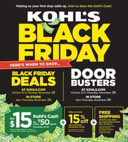 Catalogue Kohl's - Black Friday Ad 2019 from 11/25/2019