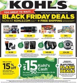 Catalogue Kohl's - Black Friday Ad 2019 from 11/25/2019