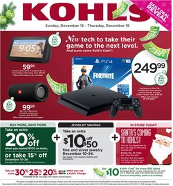 Catalogue Kohl's - Holiday Ad 2019 from 12/15/2019