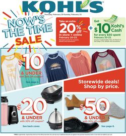 Catalogue Kohl's from 02/20/2020