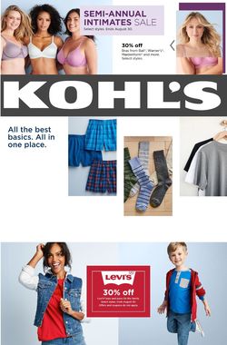 Catalogue Kohl's from 08/26/2020