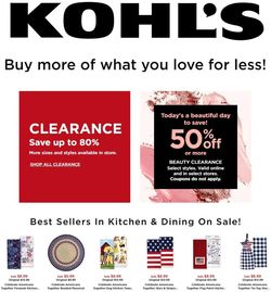 Catalogue Kohl's from 05/25/2021