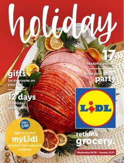 Catalogue Lidl - Holidays Ad 2019 from 10/30/2019