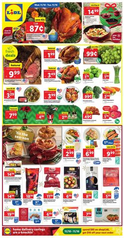 Catalogue Lidl HOLIDAY 2021 from 11/10/2021
