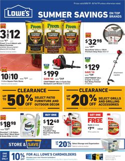 Catalogue Lowe's from 08/08/2019