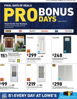 Catalogue Lowe's from 09/12/2019