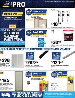 Catalogue Lowe's from 10/31/2019