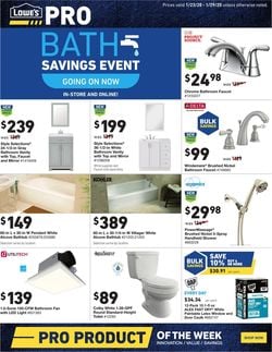 Catalogue Lowe's from 01/23/2020