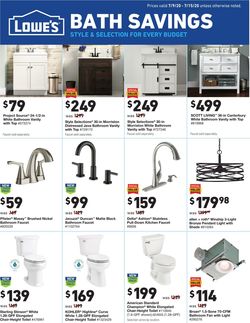 Catalogue Lowe's from 07/09/2020
