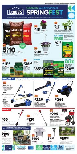 Catalogue Lowe's from 04/08/2021