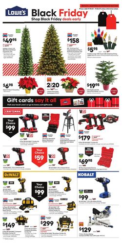 Catalogue Lowe's BLACK FRIDAY 2021 from 11/18/2021