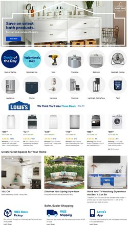 Catalogue Lowe's from 01/31/2022