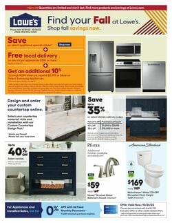 Catalogue Lowe's from 10/20/2022