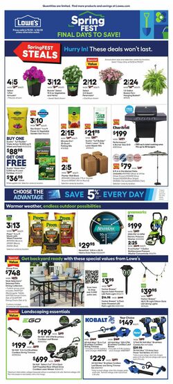 Catalogue Lowe's from 04/13/2023