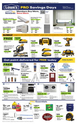 Catalogue Lowe's from 07/20/2026