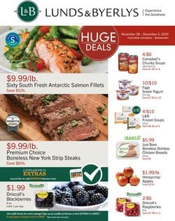 Catalogue Lunds & Byerlys Cyber Monday 2020 from 11/26/2020