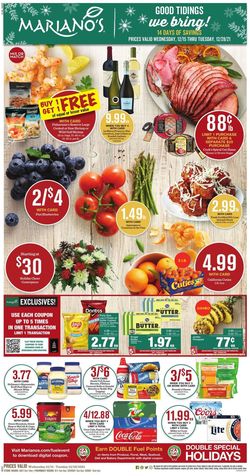 Catalogue Mariano’s HOLIDAYS 2021 from 12/15/2021