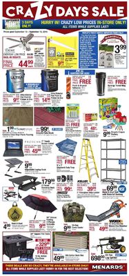 Catalogue Menards from 09/13/2019