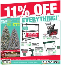 Catalogue Menards from 11/10/2019