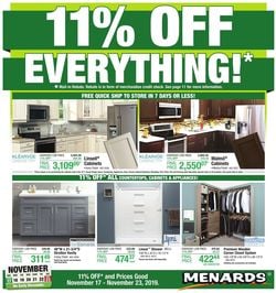 Catalogue Menards from 11/17/2019