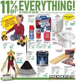 Catalogue Menards from 10/11/2020