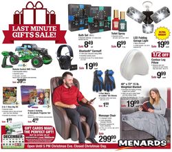 Catalogue Menards Last Minute Gift Sale 2020 from 12/15/2020