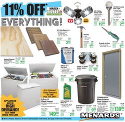 Catalogue Menards from 03/14/2021