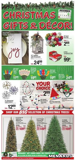 Catalogue Menards CHRISTMAS 2021 from 12/03/2021